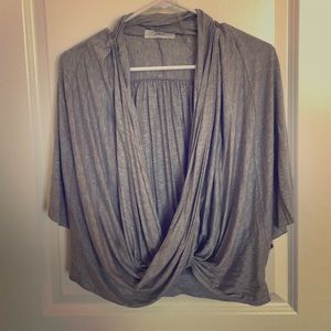 Gray Wrap Shirt