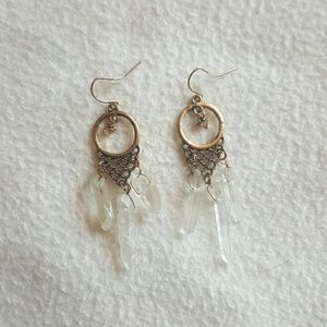 NWOT Urban Outfitters Quartz Crystal Earrings