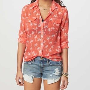 AE Palm printed button down