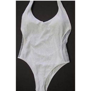 NWT Victoria's Secret white mesh one-piece