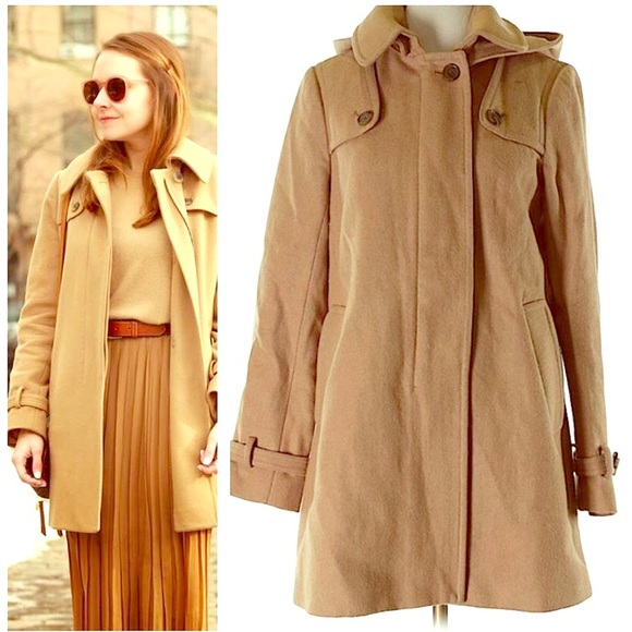 J. Crew Jackets & Blazers - J. Crew tan wool peacoat