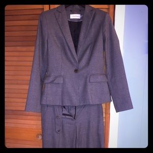 Grey Calvin Klein Pant Suit