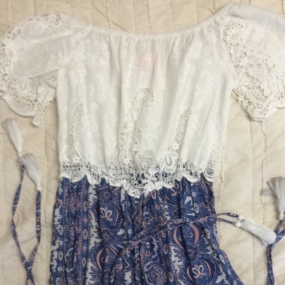 Off the shoulder Solaris romper size small