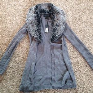 Kardashian kollection sweater with fur