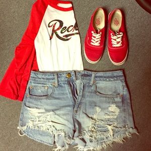 AE high waisted shorts
