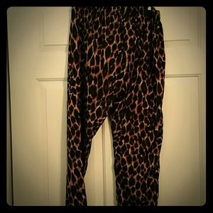 VINTAGE CHEETAH PRINT HAREM STYLE PANT