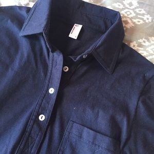 American Apparel Collared Dress