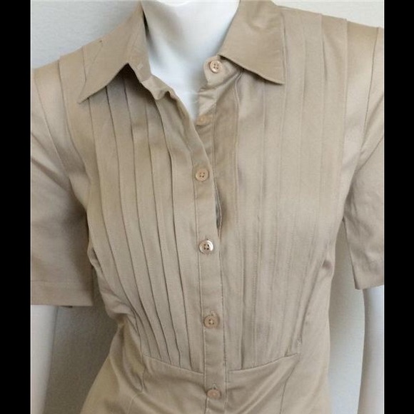 Difference Beige Collared Shirt - Picture 2 of 4