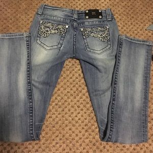Miss Me straight leg embellished jeans