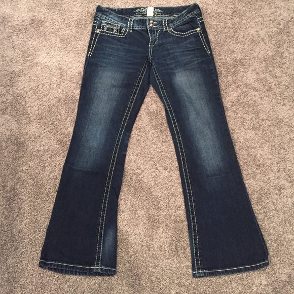 Rhinestone Accented Denim Jeans