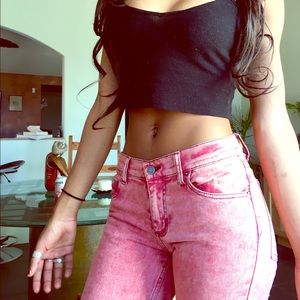 Pink straight leg CHEAP MONDAY Jeans