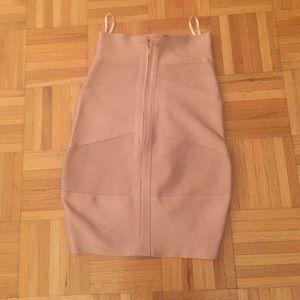 Blush pink bandage skirt