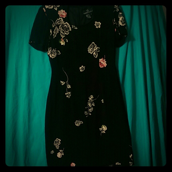 Carol Little Black Floral Dress