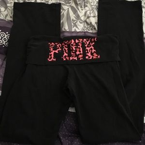 Pink yoga pants