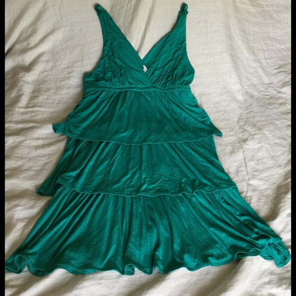 Green J. Crew Tired Dress