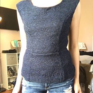 Navy blue top