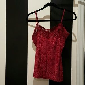 Red Velvet Camisole