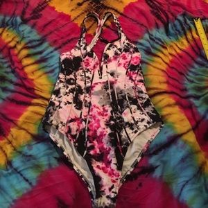 Tie Dye One Piece Swimsuit