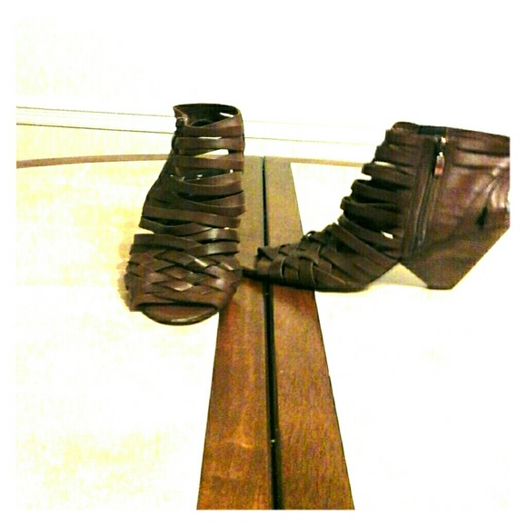 Trouve leather boot sandal