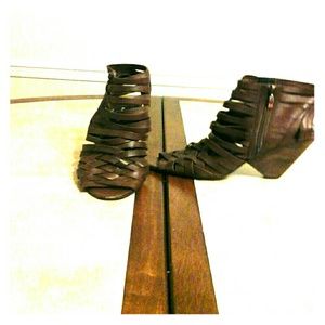 Trouve leather boot sandal