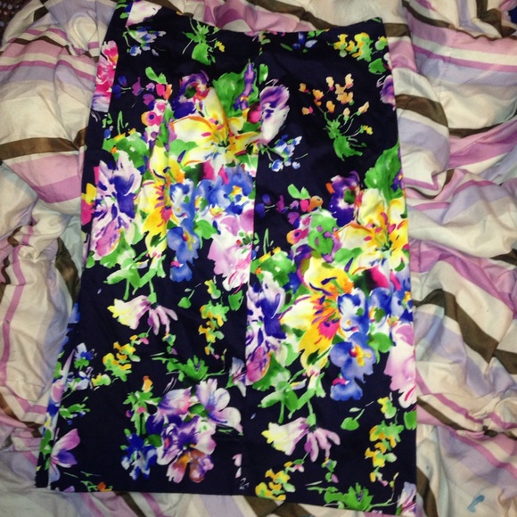 Floral Pencil Skirt