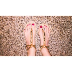 Studded gladiator sandals