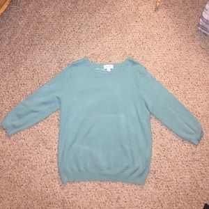Green-ish blue Elle sweater