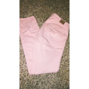 Baby pink skinny's
