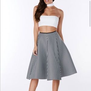 Scuba-like A line skirt
