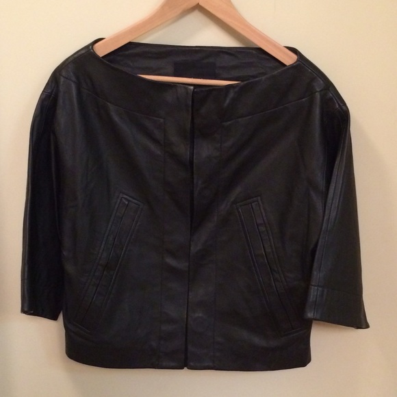 Robert Rodriguez Cropped Leather Jacket