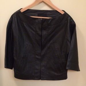 Robert Rodriguez Cropped Leather Jacket