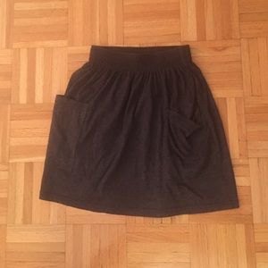Grey mini skirt