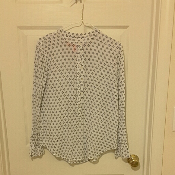 Mango China collar blouse