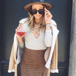 LF Lace Up Bodysuit