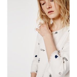 ZARA Printed Top