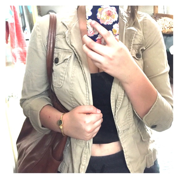 Tan jacket {dress barn}