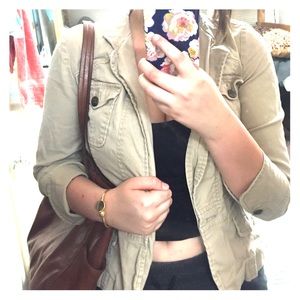 Tan jacket {dress barn}