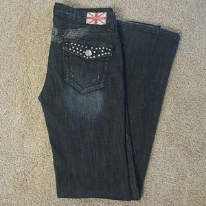 MACHINE JEANS SLIGHTLY DESTEOYED