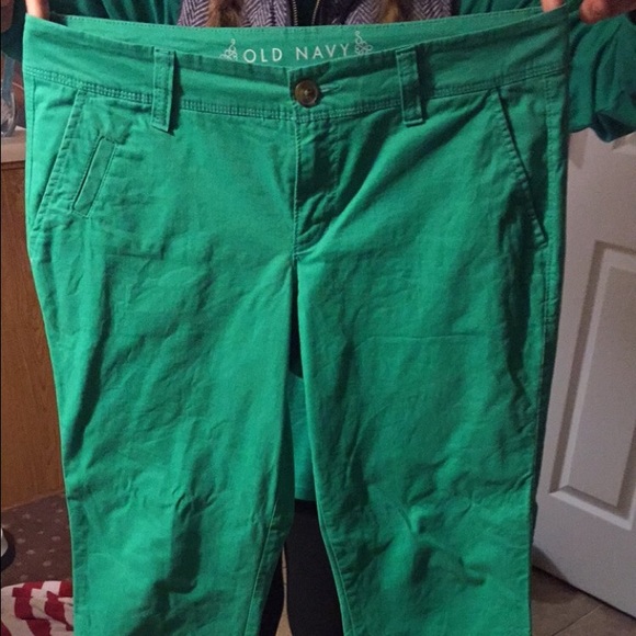 Old Navy Green Chino Pants