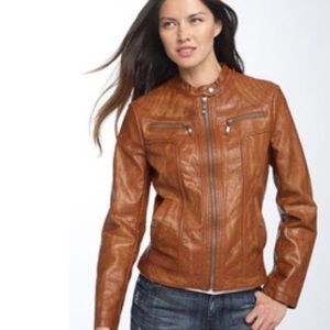 Ashley B by Bernardo Faux Leather Jacket