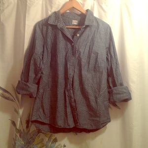 Polka dot chambray shirt