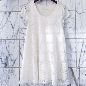 Urban outfitters cream sunflower dress