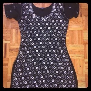 Black salwar kameez.