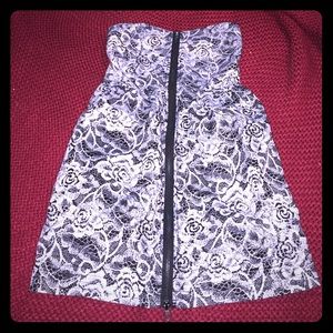 Strapless Floral Dress -- Size Small