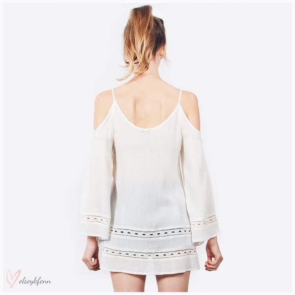 Buy2Get1Free! 2x HP! Boho, Cold Shoulder Top - Picture 3 of 4