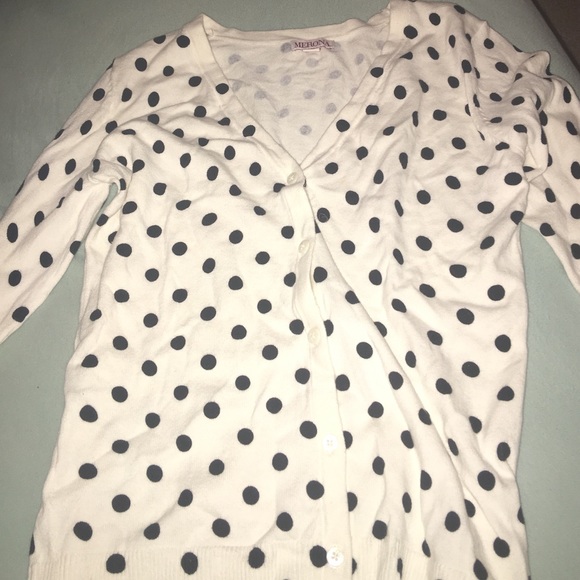 Polka dot cardigan
