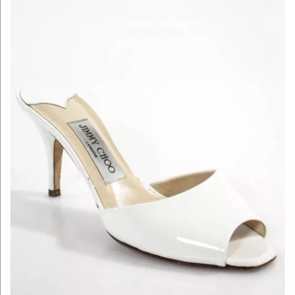 Hold! White Patent Leather Jimmy Choo's