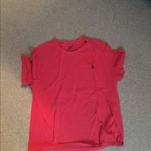 Red polo tshirt