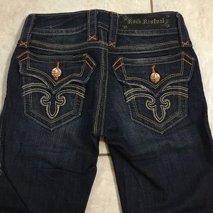 Dark wash Rock Revival Jeans, 25L.