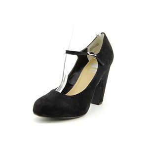 Black suede high  heels